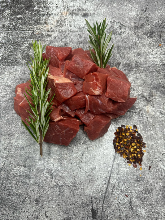 Frontline Organics Diced Beef 1kg Pack
